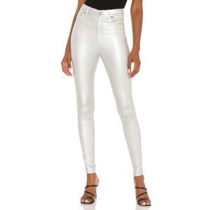 NEW Size S Dr. Denim Moxy in Holographic Silver REVOLVE MSRP $85